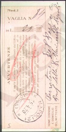 Postal order 1
