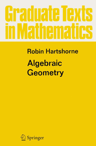 Cover page of Algebraic Geometry by Robin Hartshorne